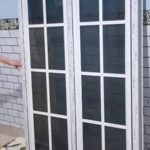 jendela aluminium 3inci ornamen T160xL100 kaca 5mm