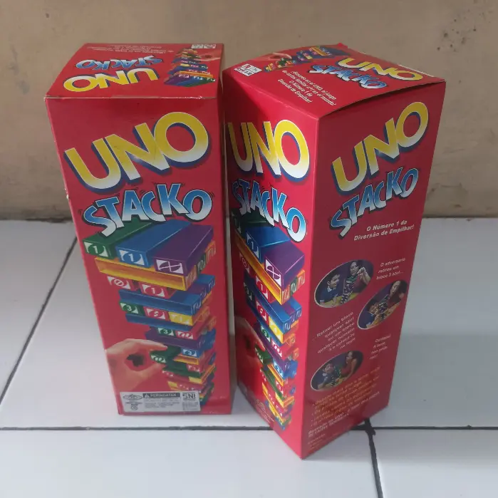 Uno Stacko - Uno Stacko Mainan Edukatif Family Game Edukatif Permainan