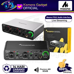 Maono PS22 Audio Interface - Live Streaming Gaming Soundcard - PS 22 Lite Original Resmi