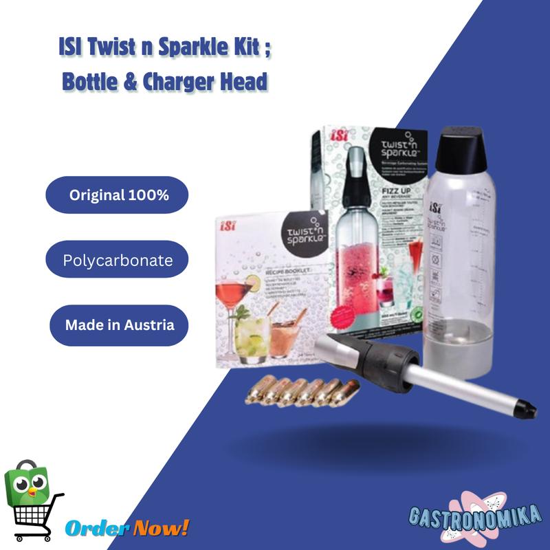 Soda Maker Isi Twist and Sparkle Kit include Bottle & Charger Head ...