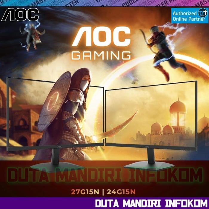 Gambar AOC 24G15N 24" I 27G15N 27" Inch - FHD 180Hz 1ms HDMI DP Monitor - 27G15N dari Duta Mandiri Infokom Kota Administrasi Jakarta Pusat Tokopedia