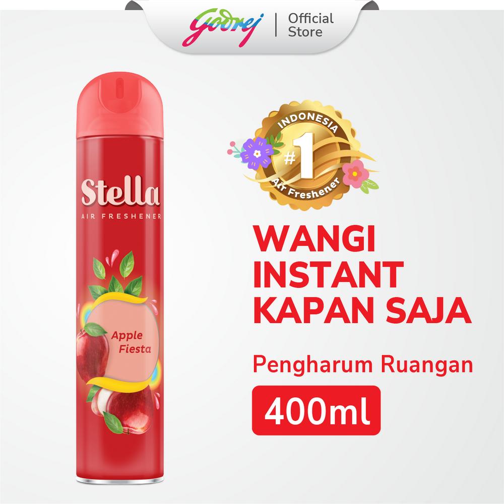 Stella Aerosol Disinfektan Pengharum Ruangan Apple - 400ml