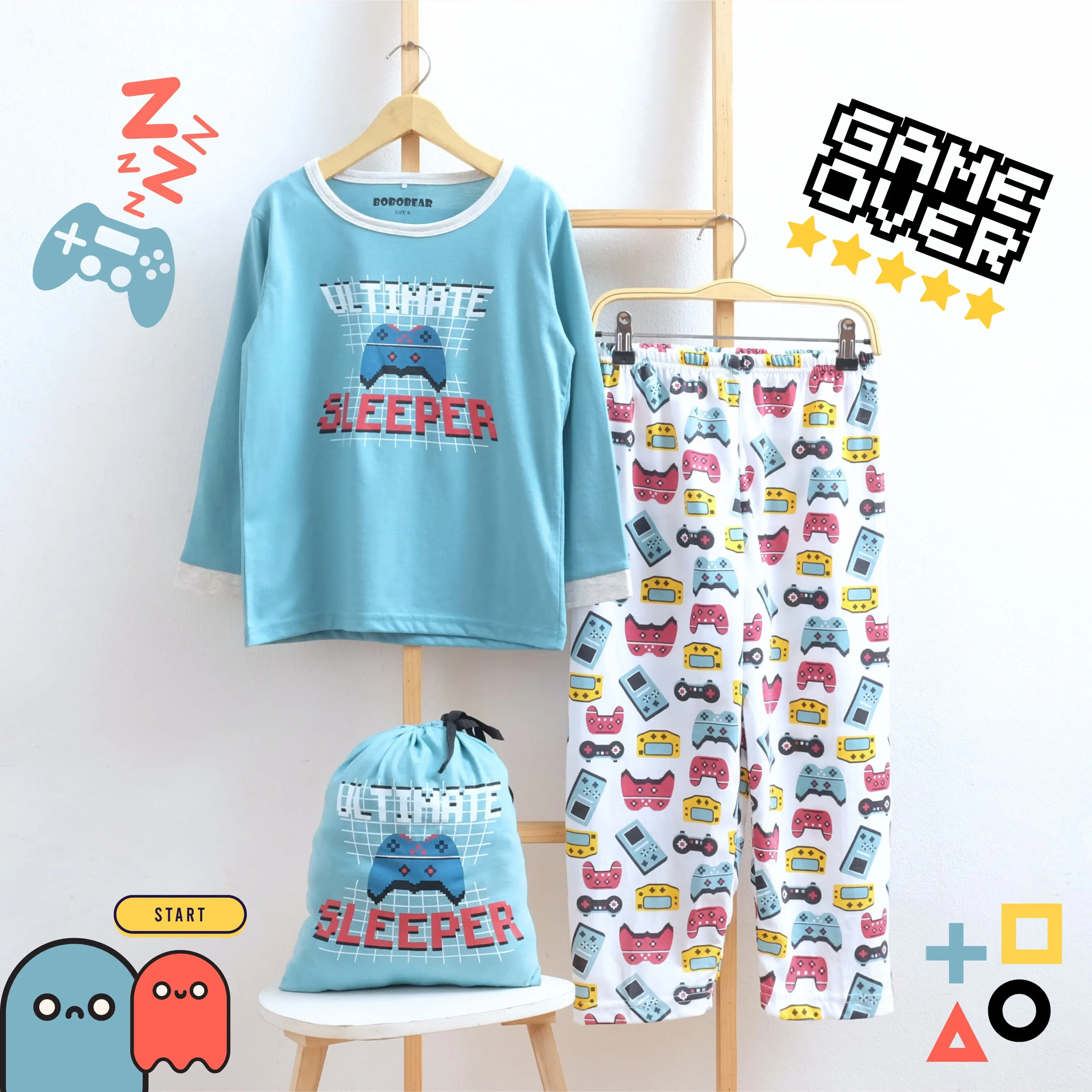 Bobobear Setelan Piyama Anak Laki Ultimate Sleeper