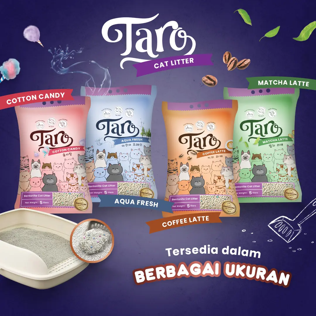 Pasir kucing TARO 5 Cat Litter Pasir Kucing Gumpal Wangi 5 LITER