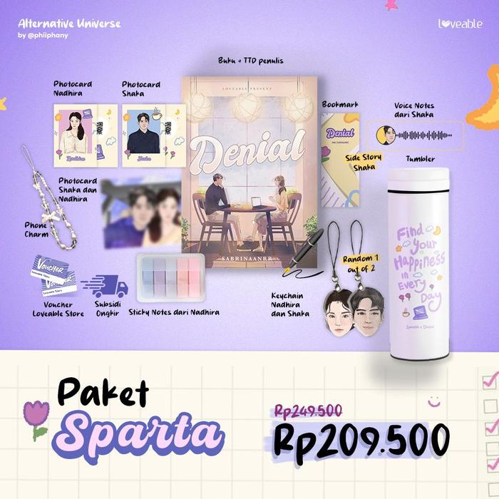 Gambar Buku Novel - Denial - Sabrinaanrr - Loveable - Bumi Fiksi dari bumifiksijakarta Jakarta Selatan Tokopedia