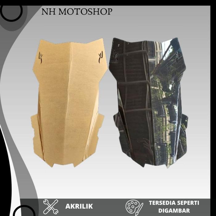 Gambar VISOR CUSTOM 60 CM WINDSHIELD CUSTOM 60 CM NVL VIXION SCORPIO BYSON dari NH MOTOSHOP Kab. Tangerang Tokopedia