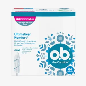 Tampon O.B Pro Comfort Mini isi 64 Pcs (1 Box)