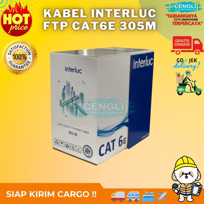 Gambar Kabel LAN CAT6 FTP Interluc/meter - eceran dari Cengli Store Kota Surabaya Tokopedia