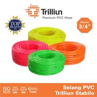 Gambar Selang Air PVC Trilliun Stabilo 3/4" Inch - 10 Meter - Hijau dari Trilliun Kab. Pasuruan 1 Tokopedia
