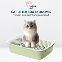 Gambar CAT LITTER BOX EKONOMIS - TEMPAT BAKBASKOM PASIR KOTORAN HEWAN KUCING - Biru, S dari Pawsitive Official Kab. Tangerang 1 Tokopedia
