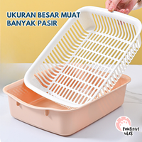 Gambar CAT LITTER BOX EKONOMIS - TEMPAT BAKBASKOM PASIR KOTORAN HEWAN KUCING - Biru, S dari Pawsitive Official Kab. Tangerang 5 Tokopedia