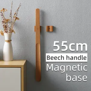 Wood Shoe Horn | Sendok Sepatu Bahan Kayu Premium 55cm with Magnetik