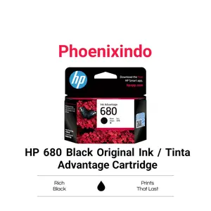 Tinta HP 680 Black HP680 HP680B 680B Original Ink Advantage Cartridge