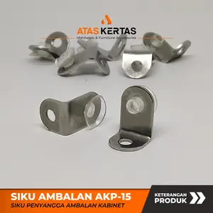 plat siku ambalan kaca AKP15 stinless steel