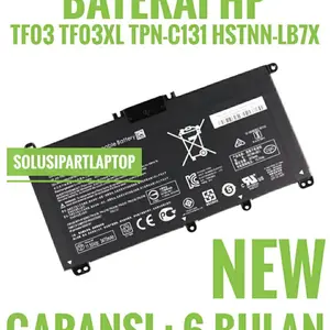 Baterai HP Pavilion TF03XL X360 14-BF 14-BK 14-CD 14-CE 14-CF 14-CW DA