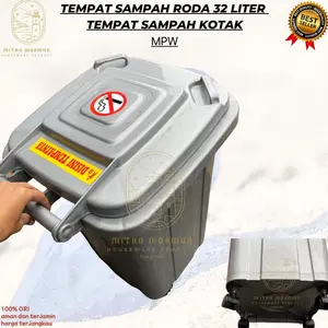 Paling dicari TEMPAT SAMPAH RODA 32 LITER MPW / TEMPAT SAMPAH MURAH /