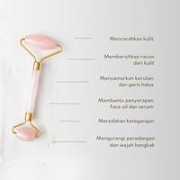 Gambar Rose Quartz Facial Roller | Alat Pijat Wajah Natural | Melancarkan Sirkulasi darah, Meredakan Kemerahan & Mengencangkan Kulit | Organic Supply Co. dari Organic Supply Co. Kota Administrasi Jakarta Barat 3 Tokopedia