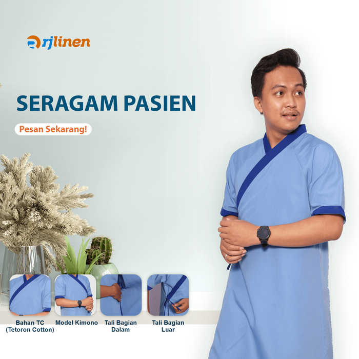 Gambar Baju Pasien/Baju Pasien Rumah Sakit/Seragam Pasien Rumah Sakit dari Rumahjahitid Kota Tangerang Selatan Tokopedia