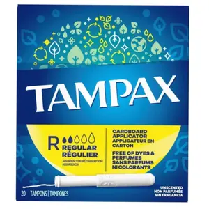 TAMPAX Cardboard Regular Tampons (20pcs)