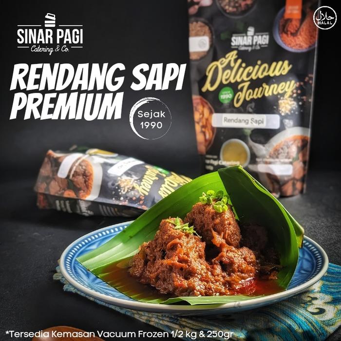 Gambar Rendang Sapi Premium - 500 gram dari Sinar Pagi Catering Kota Administrasi Jakarta Utara Tokopedia