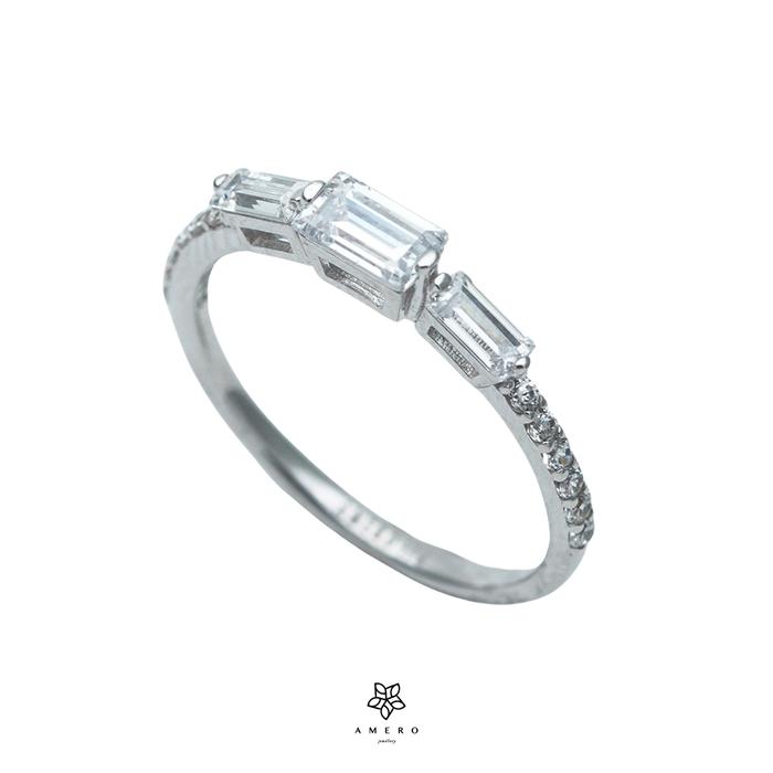 Gambar Cincin Emas White Gold 17K Special Collection SCR-24 Amero Jewellery - #12 (16.55 mm) dari Amero Jewellery Kota Administrasi Jakarta Barat 4 Tokopedia