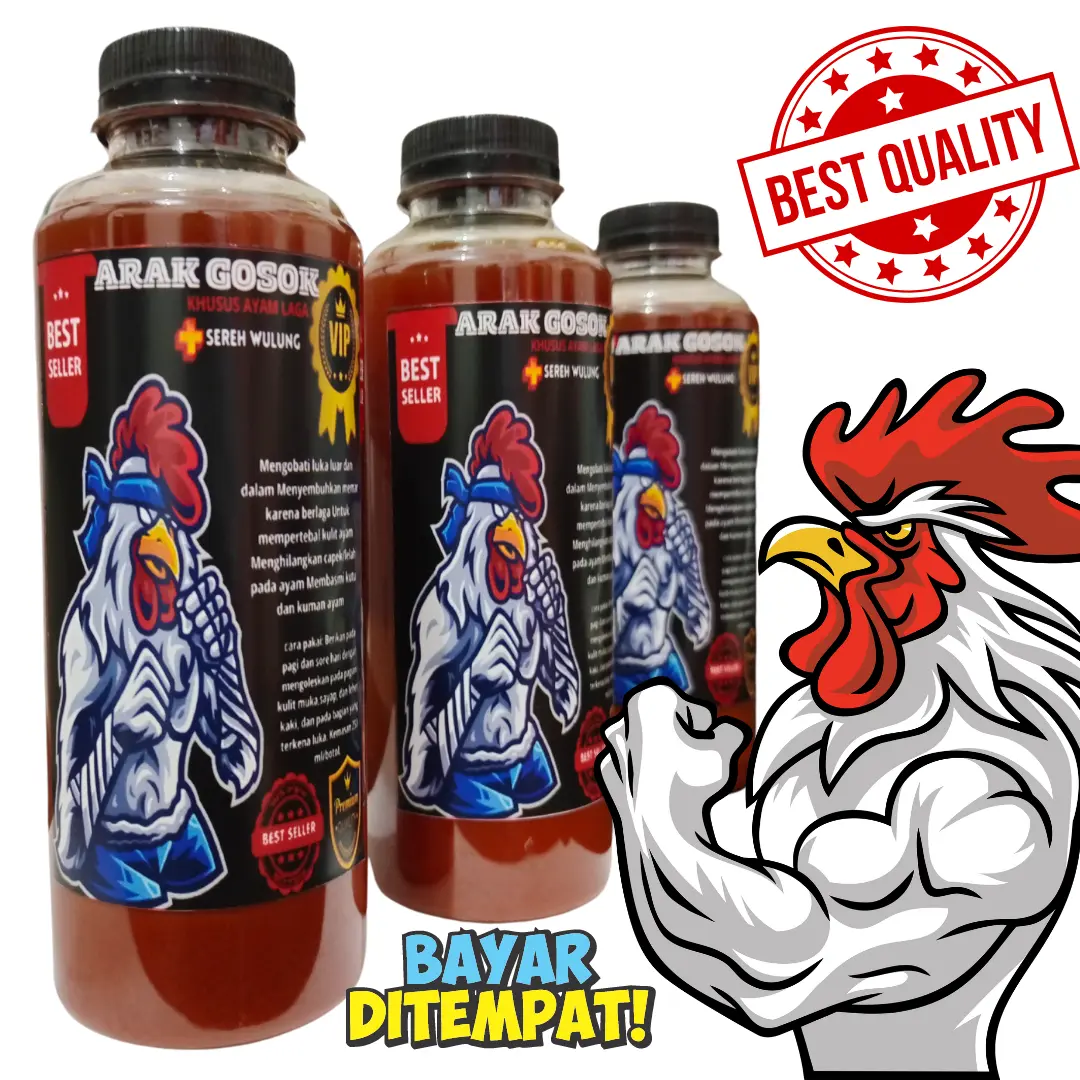 arak gosok ayam aduan jago bangkok 250ml untuk mengobati luka ayam kamlang jamu doping jamu  ayam