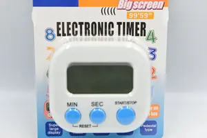 Electronic Kitchen Timer Digital Big Digits Alarm Dapur Magnet