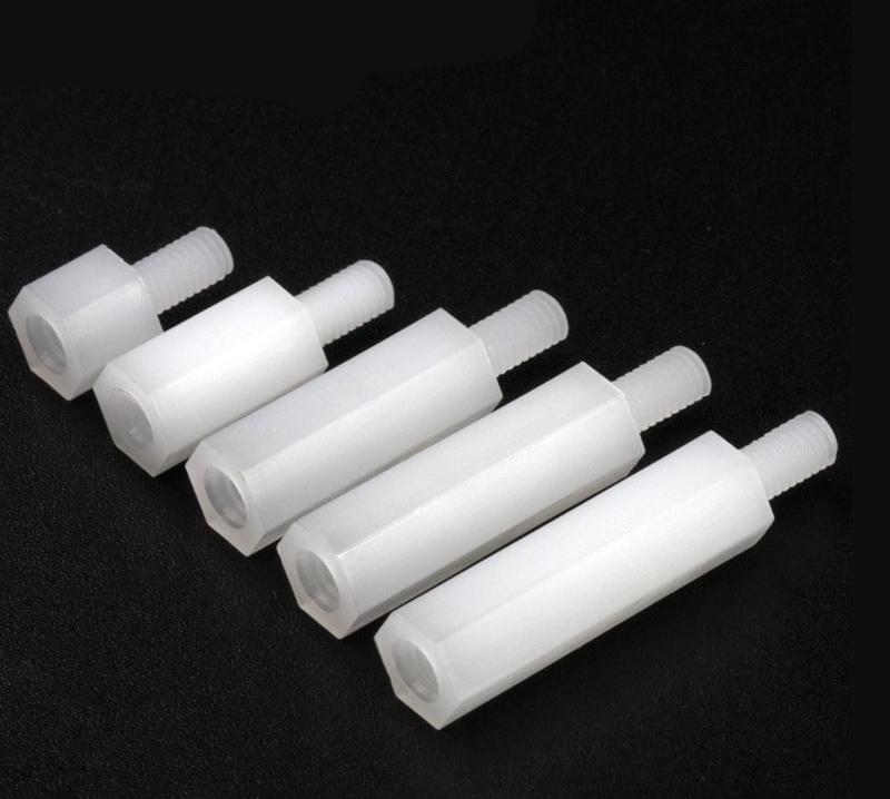 Spacer plastik Plastic M3 Nylon Hex hexagonal Screw M3x10+6 High 10mm ...