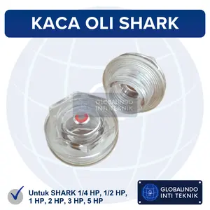 Tutup Kaca Oli Kompresor Angin SHARK 1/4 1/2 1 2 3 5 HP (Model Baru)
