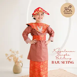 PAKAIAN ADAT ANAK BANGKA BELITUNG PEREMPUAN BAJU PAKSIAN