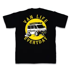 SEKUT WEAR - VAN LIFE BLACK T-SHIRT