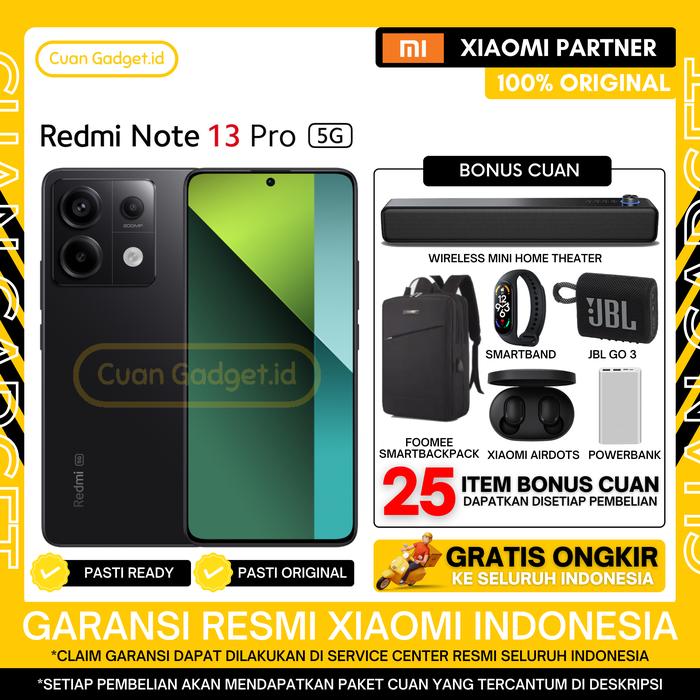 Gambar XIAOMI REDMI NOTE 13 PRO 5G 8/256 REDMI NOTE13 PRO 5G 8/256 RESMI INDO - BLACK, TANPA BONUS dari Cuan Gadget.id Kota Bekasi Tokopedia