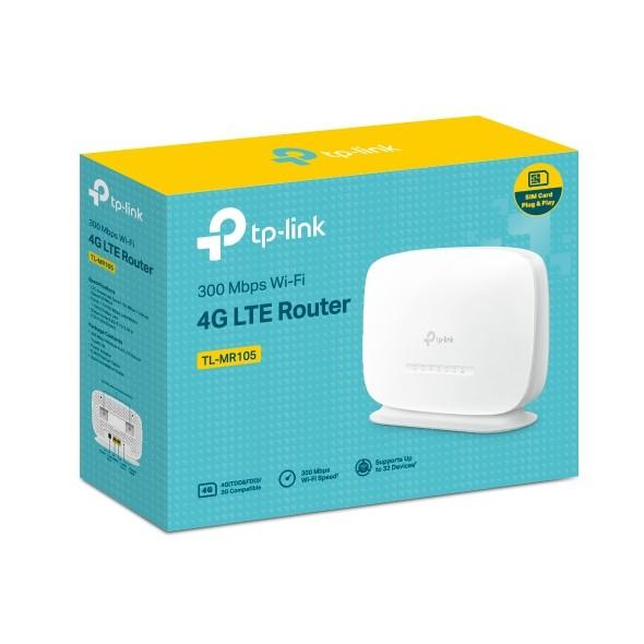 Gambar TP-Link TPLink TL-MR105 300 Mbps Wireless N 4G LTE Router WiFi dari STAR SEVENTEEN COM Kota Administrasi Jakarta Selatan Tokopedia