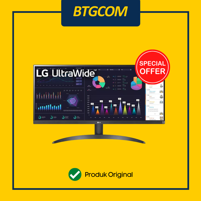 Gambar LG 29WQ500-B MONITOR PC 29 INCH ULTRAWIDE FHD IPS 100HZ HDR10 FREESYNC dari btgcom Kota Denpasar Tokopedia
