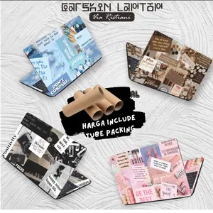 Garskin Stiker Laptop 10 12 14 15 17 inch Quotes Paper Protector Universal Untuk Semua Tipe