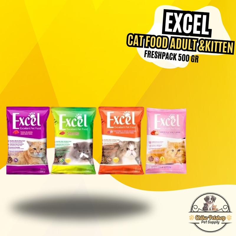 EXCEL CAT FOOD RASA IKAN TUNA 500g MURAH