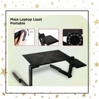 Gambar Meja Lipat Laptop / Meja Laptop Portable Aluminium Alloy+ABS dari abdulazis3604id Kota Surabaya 3 Tokopedia