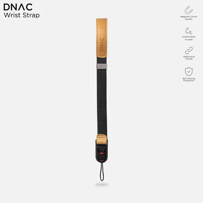DNAC Quick Magnetic Buckle Wrist Strap - Black