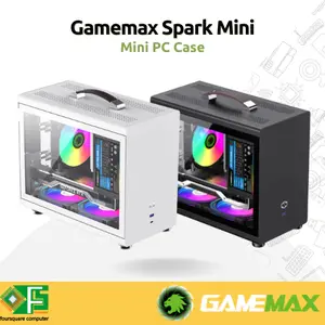 Gamemax Spark Mini White & Black | Casing PC Mini | CPU PC Case Gaming