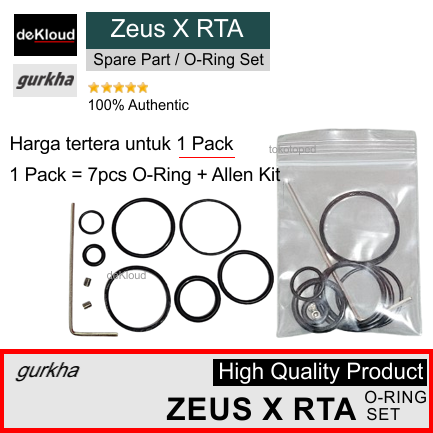 Gambar O-Ring Set for Zeus X RTA | karet seal sil oring silikon silicon dari deKloud Kota Tangerang Selatan Tokopedia