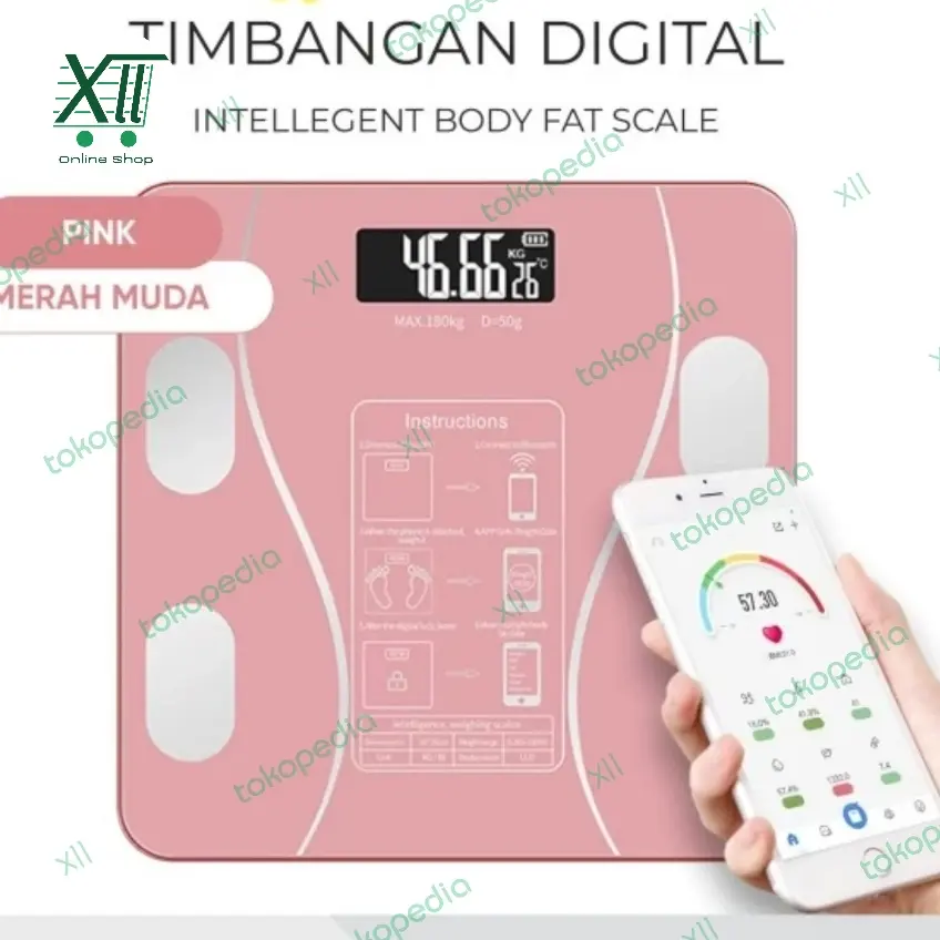 Timbangan Badan DiGiTAL Body Scale TEMPERED GLASS