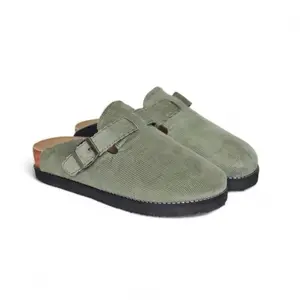 Sandal Boston Canvas Birken Slop Kojo Casual Pria Olive Series