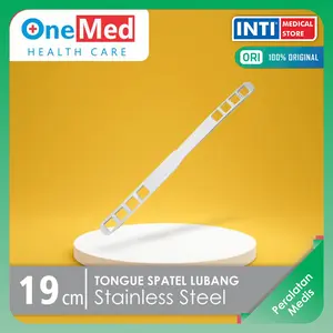Onemed | Tongue Spatel Stainless Lubang Spatula
