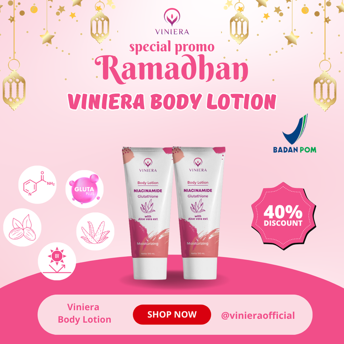 Gambar Viniera Body lotion with Niacinamide 2 Pcs dari vinieraofficial Kab. Gresik Tokopedia