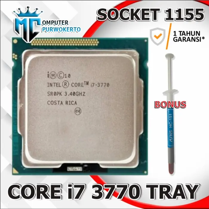Processeur Intel Core I7-3770 3,40 GHz – Socket LGA 1155 – Occasion