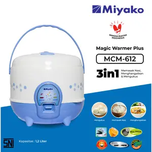 Miyako MCM612 Rice Cooker Kapasitas 1.2Liter Magic Com MCM 612