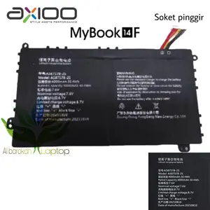 baterai axioo slimbook 13 mybook 14f pn1308p / 21l0m nbax21lamn8