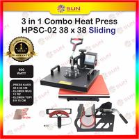 Gambar Mesin Press Kaos / SUN Swing Heat Press ES-01 UK 38 X 38cm + PETI KAYU - HPS-02 38x38, Surabaya dari Sun Indonesia Kota Surabaya 1 Tokopedia