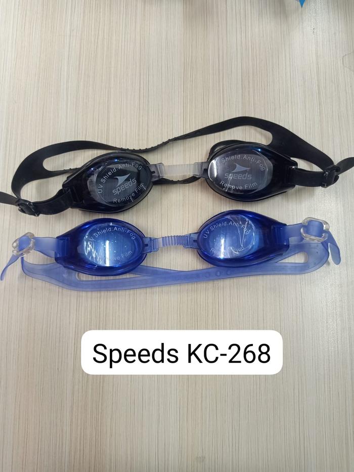 Gambar kacamata renang SPEEDS KC 268 hitam dewasa remaja dari Moro seneng bratang Kota Surabaya Tokopedia