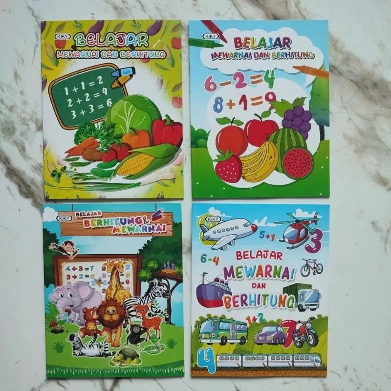 Buku Mewarnai Kecil Kiky Coloring Book 1